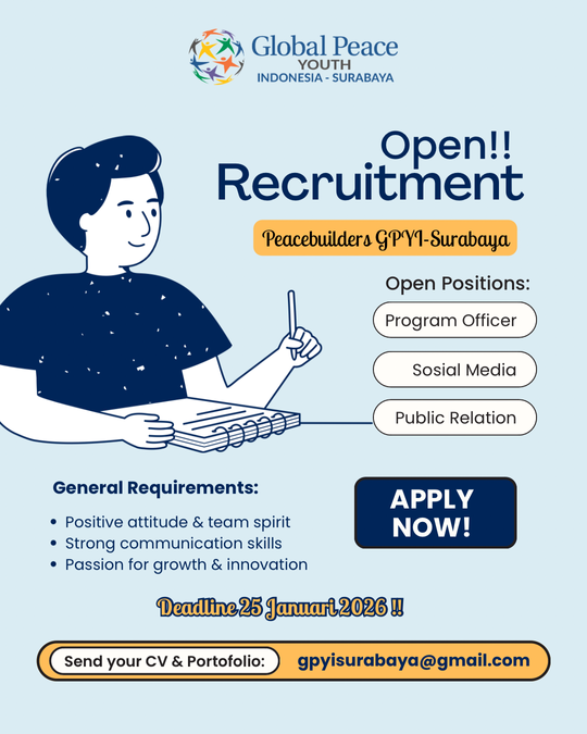 Galeri aktivitas Open Recruitment Peacebuilders GPYI-Surabaya ke-2