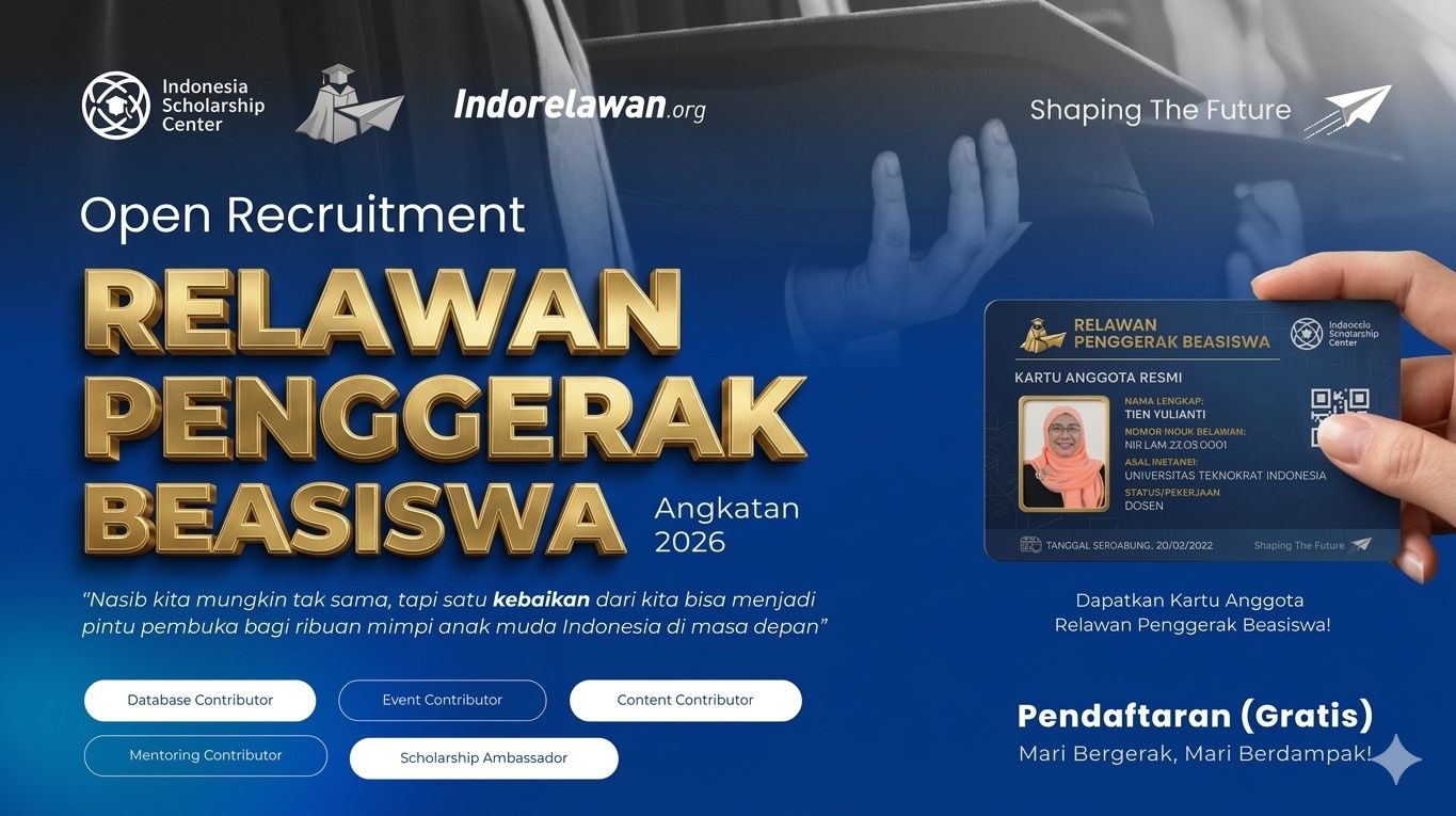 RELAWAN PENGGERAK BEASISWA - ANGKATAN 2026
