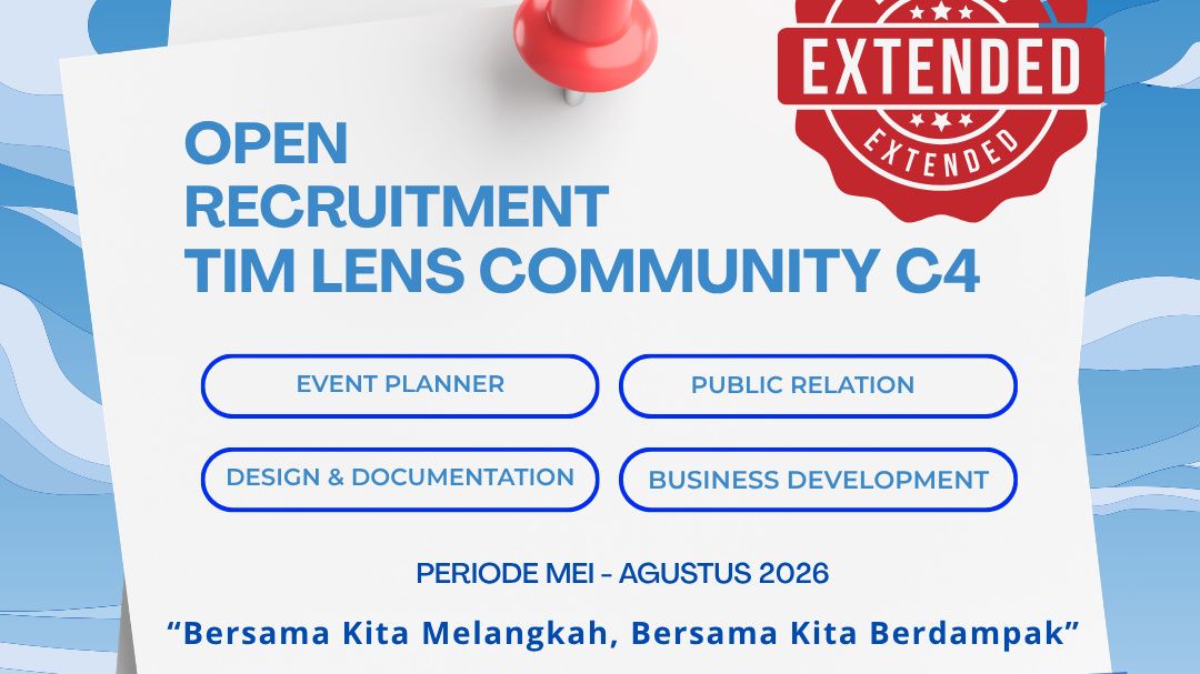 OPEN RECRUITMENT TIM LENS COMMUNITY C4