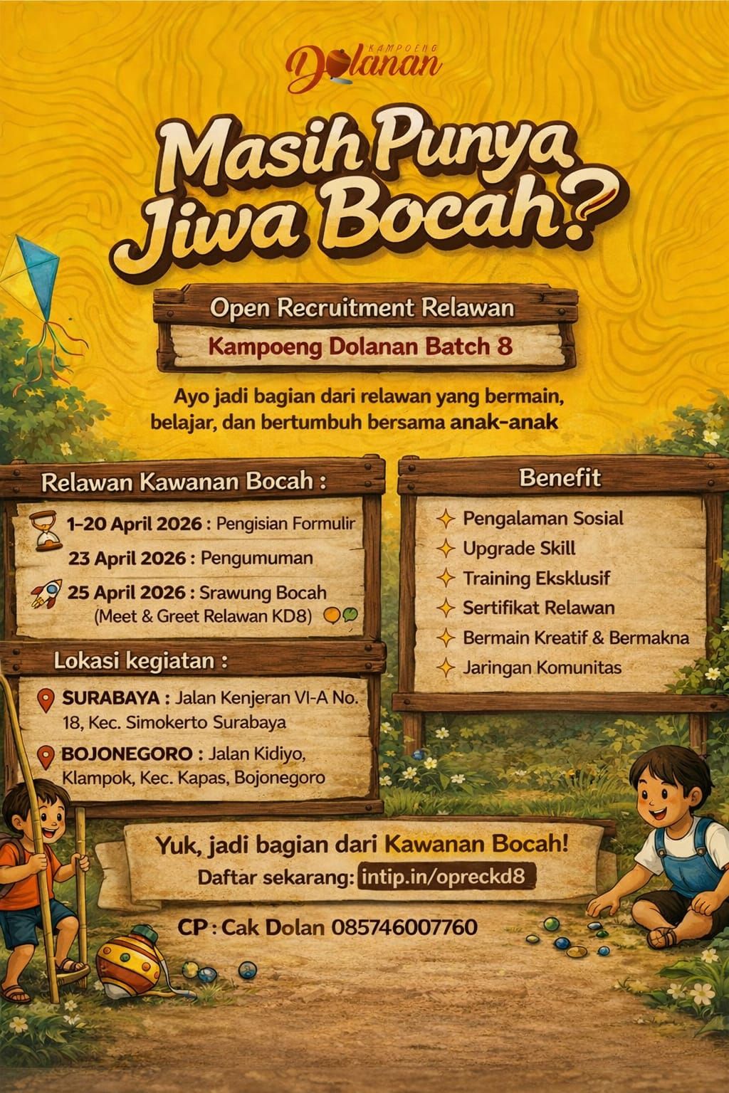 Galeri aktivitas Open Recruitment Relawan KD 8 ke-4