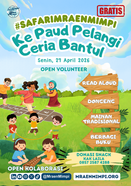Galeri aktivitas #SAFARIMRAENMIMPI KE PAUD PELANGI CERIA ke-3