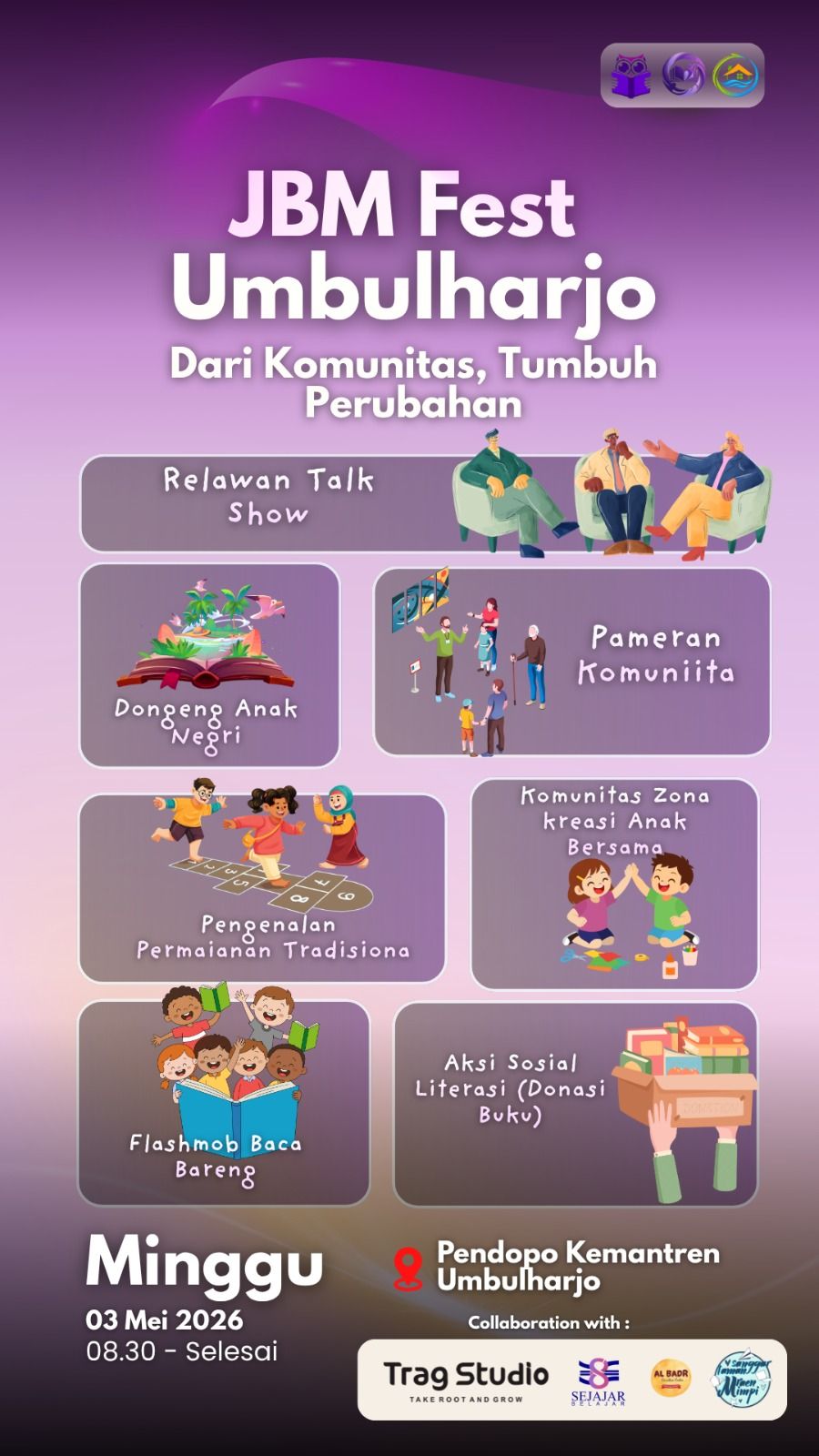 Galeri aktivitas #SAFARIMRAENMIMPI KE PENDOPO KEMANTREN UMBULHARJO ke-3