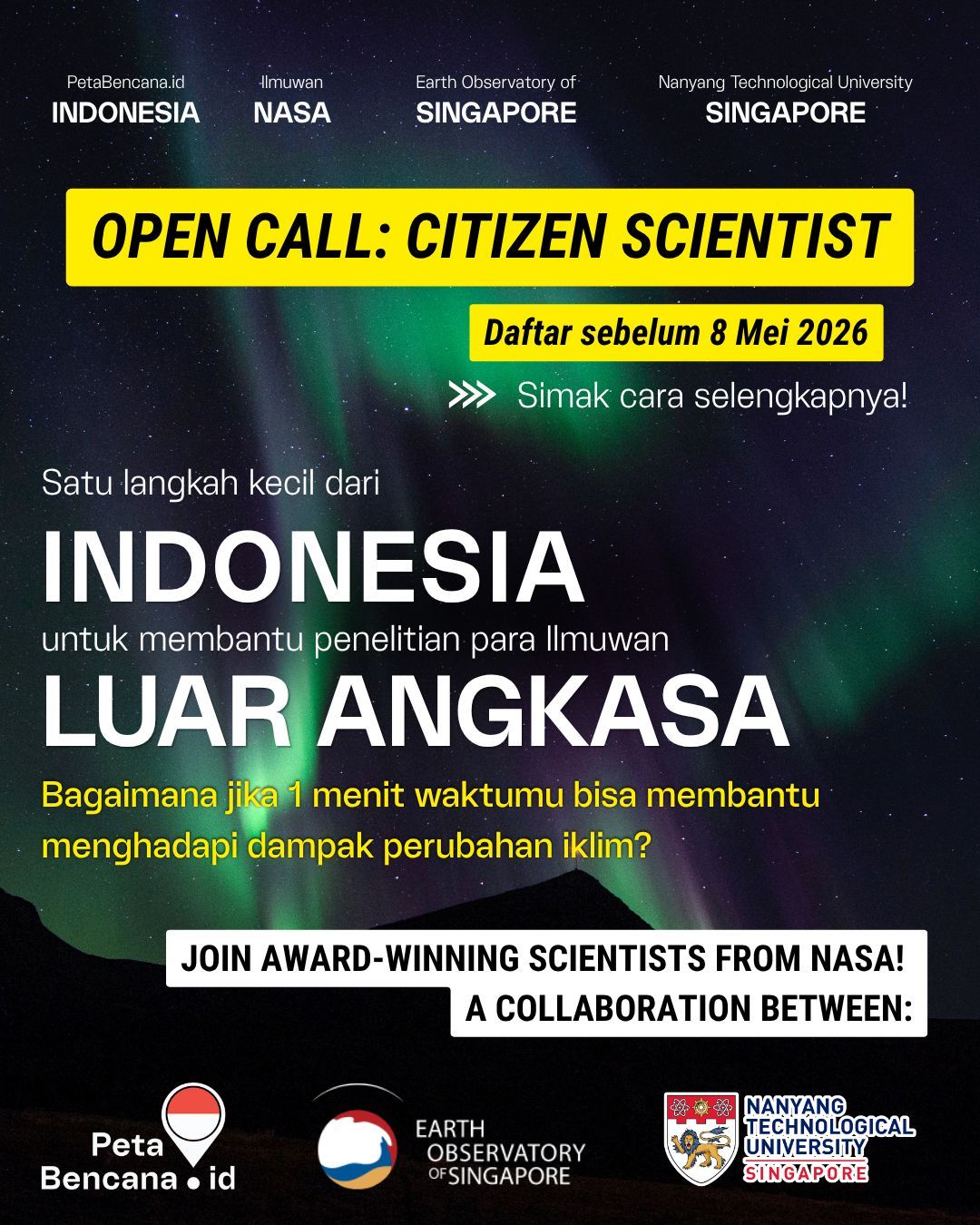 Galeri aktivitas OPEN CALL: CITIZEN SCIENTIST 🌾🌍 ke-2