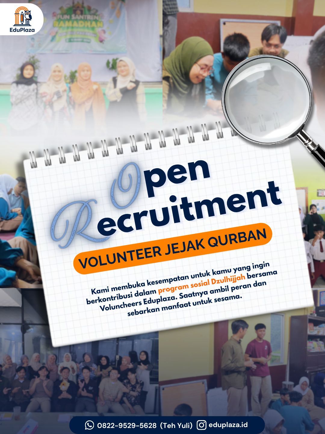 Galeri aktivitas Open Volunteer Jejak Qurban Komunitas EduPlaza ke-2