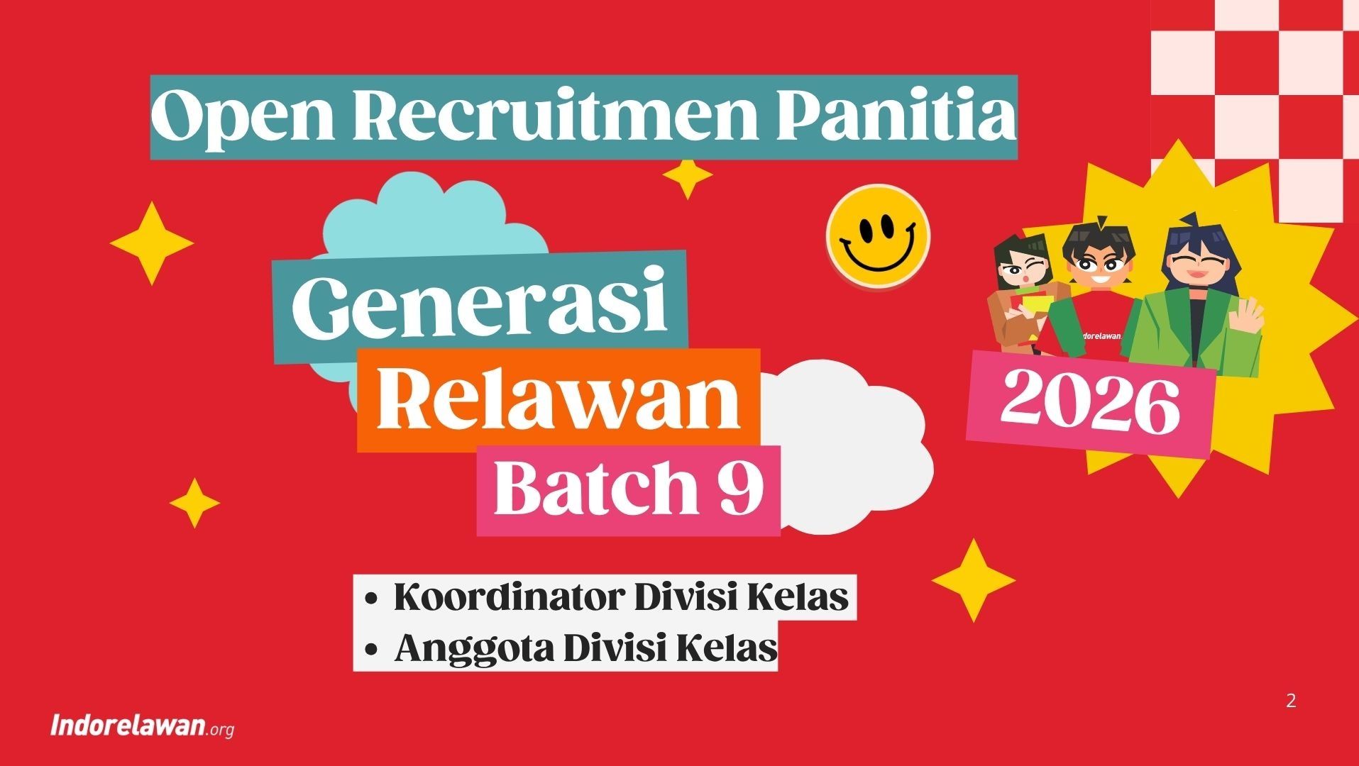 Panitia Generasi Relawan Batch 9 : Divisi Kelas