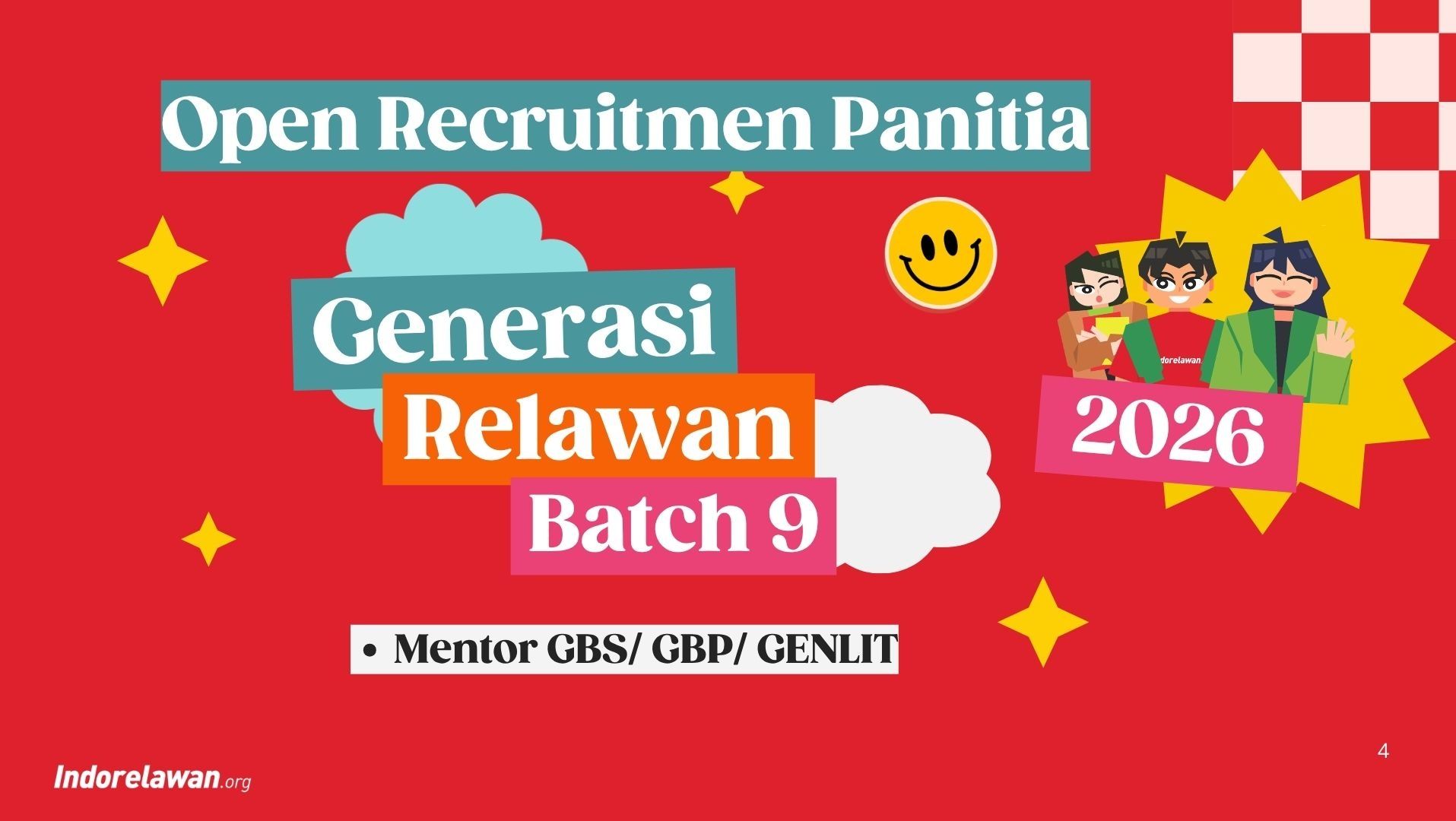 Panitia Generasi Relawan Batch 9 : Mentor 