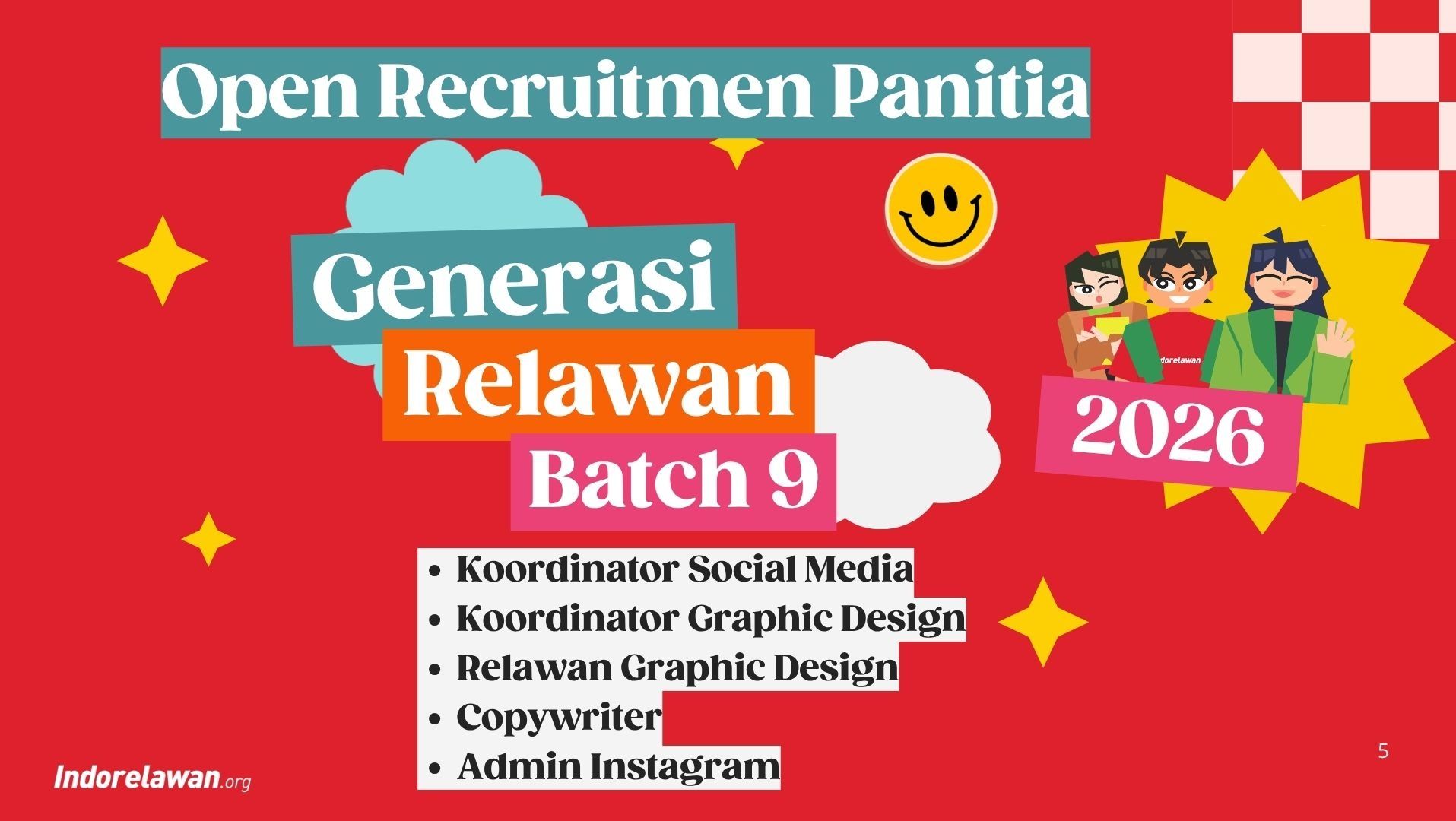 Panitia Generasi Relawan Batch 9 : Sosmed & Design