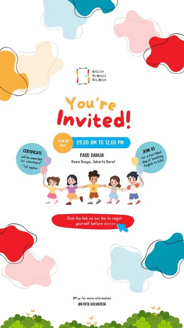 Calling you who like teaching children in JKT