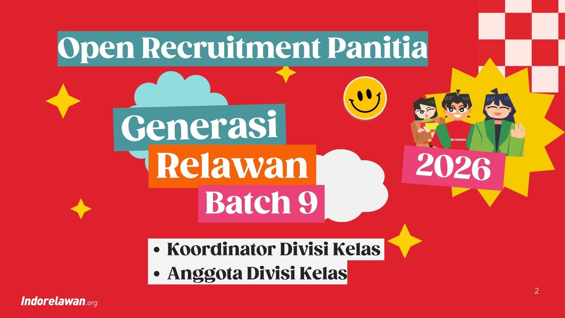 Panitia Generasi Relawan Batch 9 : Divisi Kelas