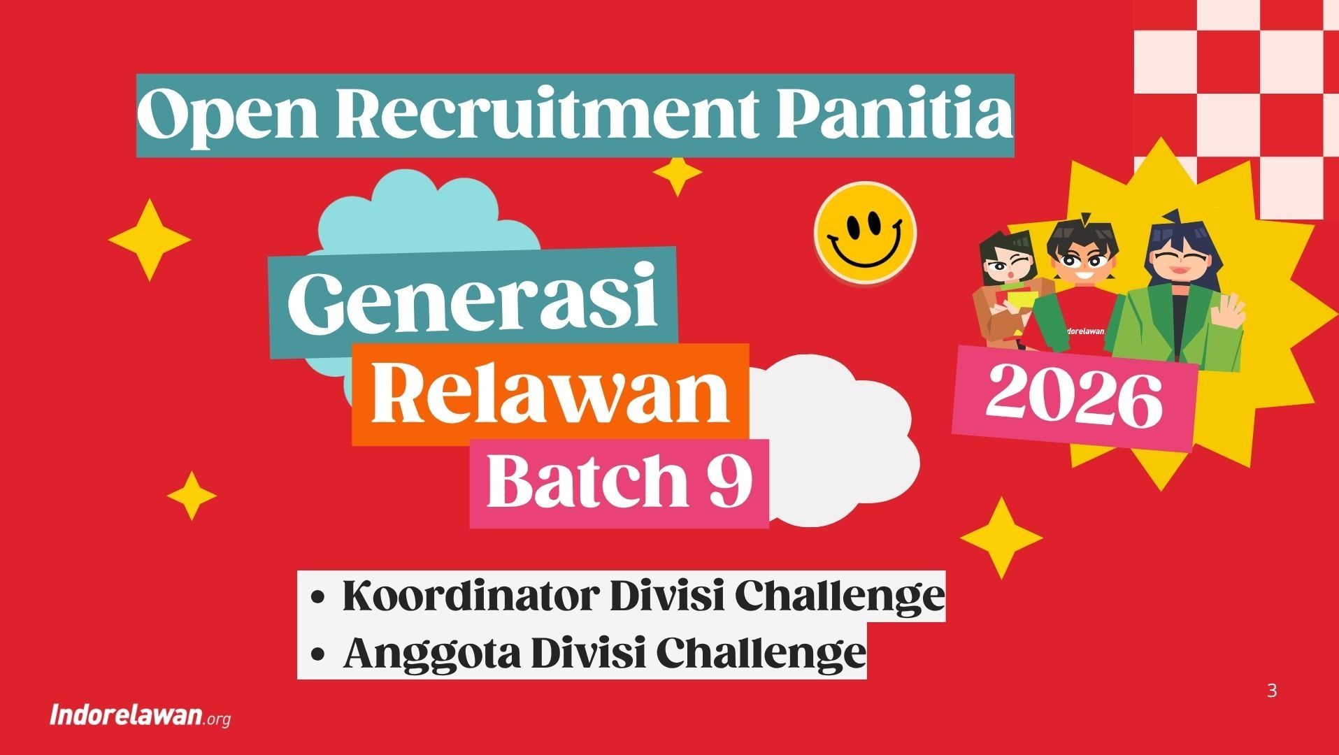 Panitia Generasi Relawan Batch 9 : Div. Challenge 