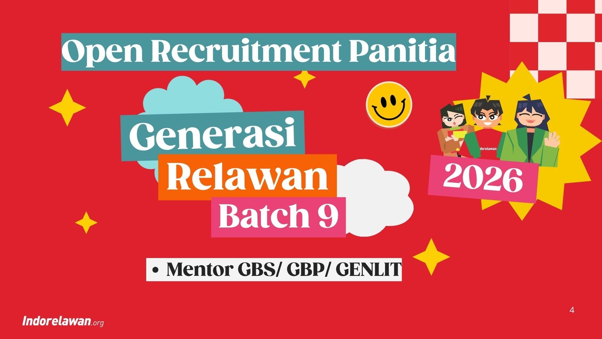 Panitia Generasi Relawan Batch 9 : Mentor 