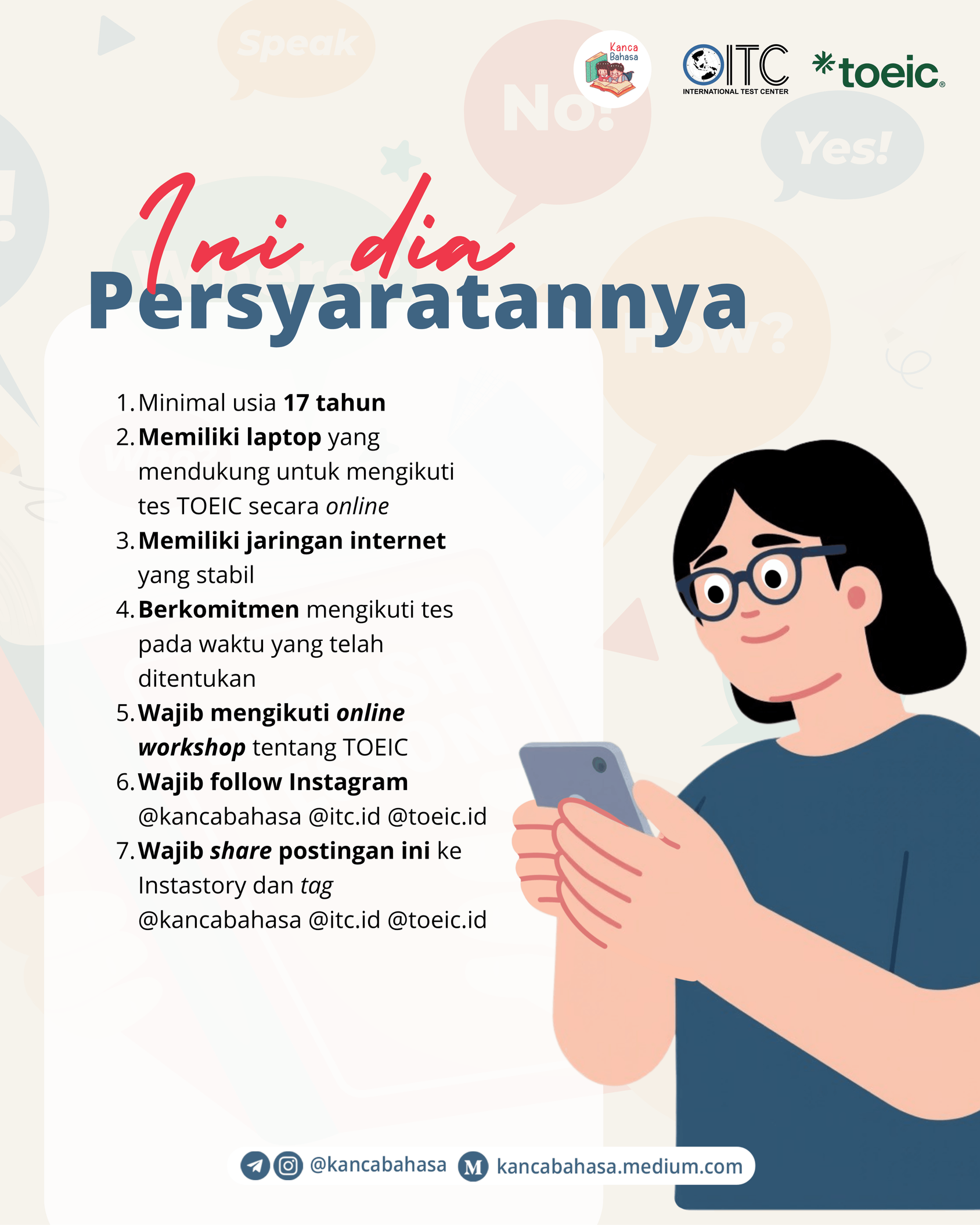 Galeri aktivitas Pendaftaran Sertifikasi TOEIC Online Gratis ke-5