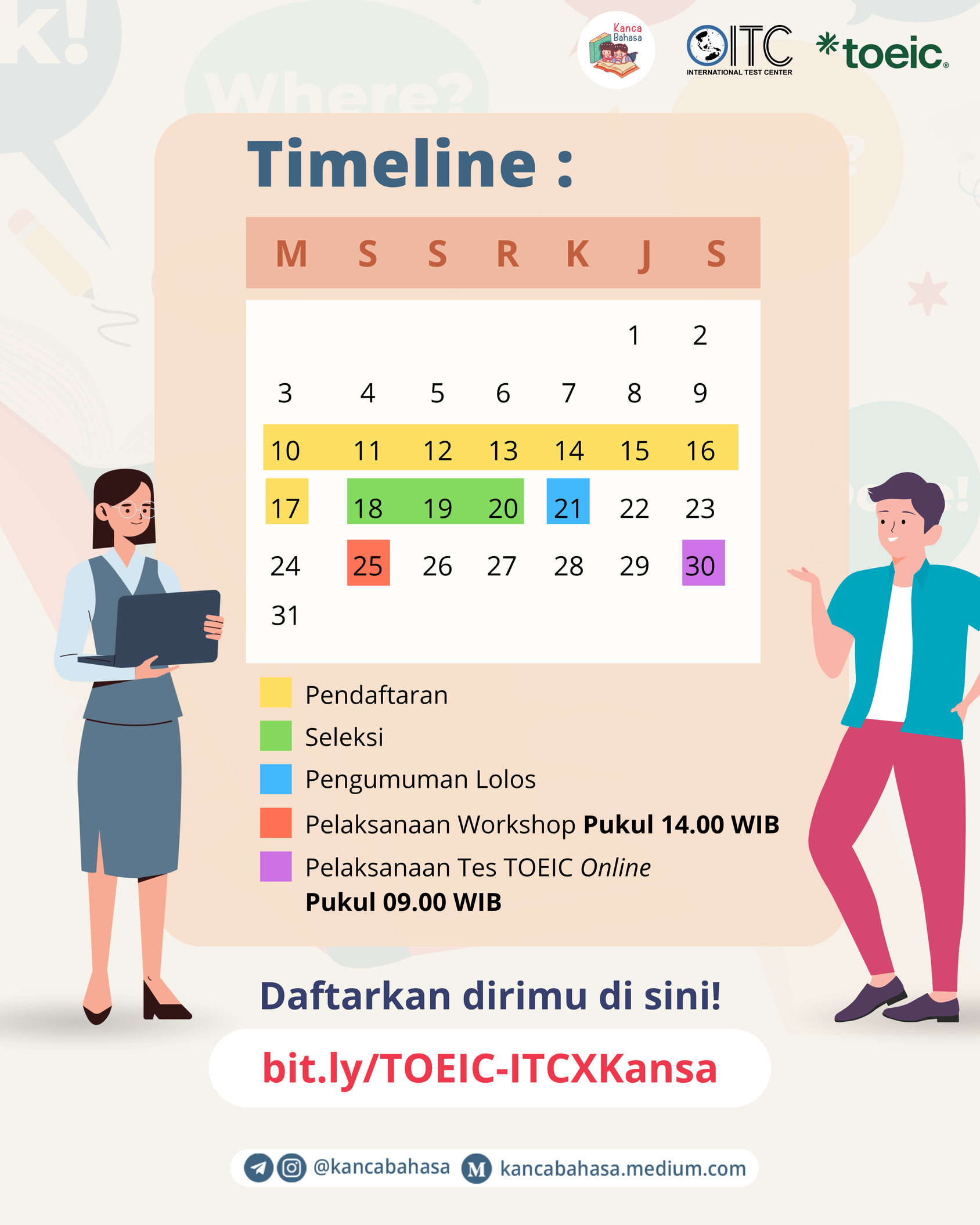 Galeri aktivitas Pendaftaran Sertifikasi TOEIC Online Gratis ke-6