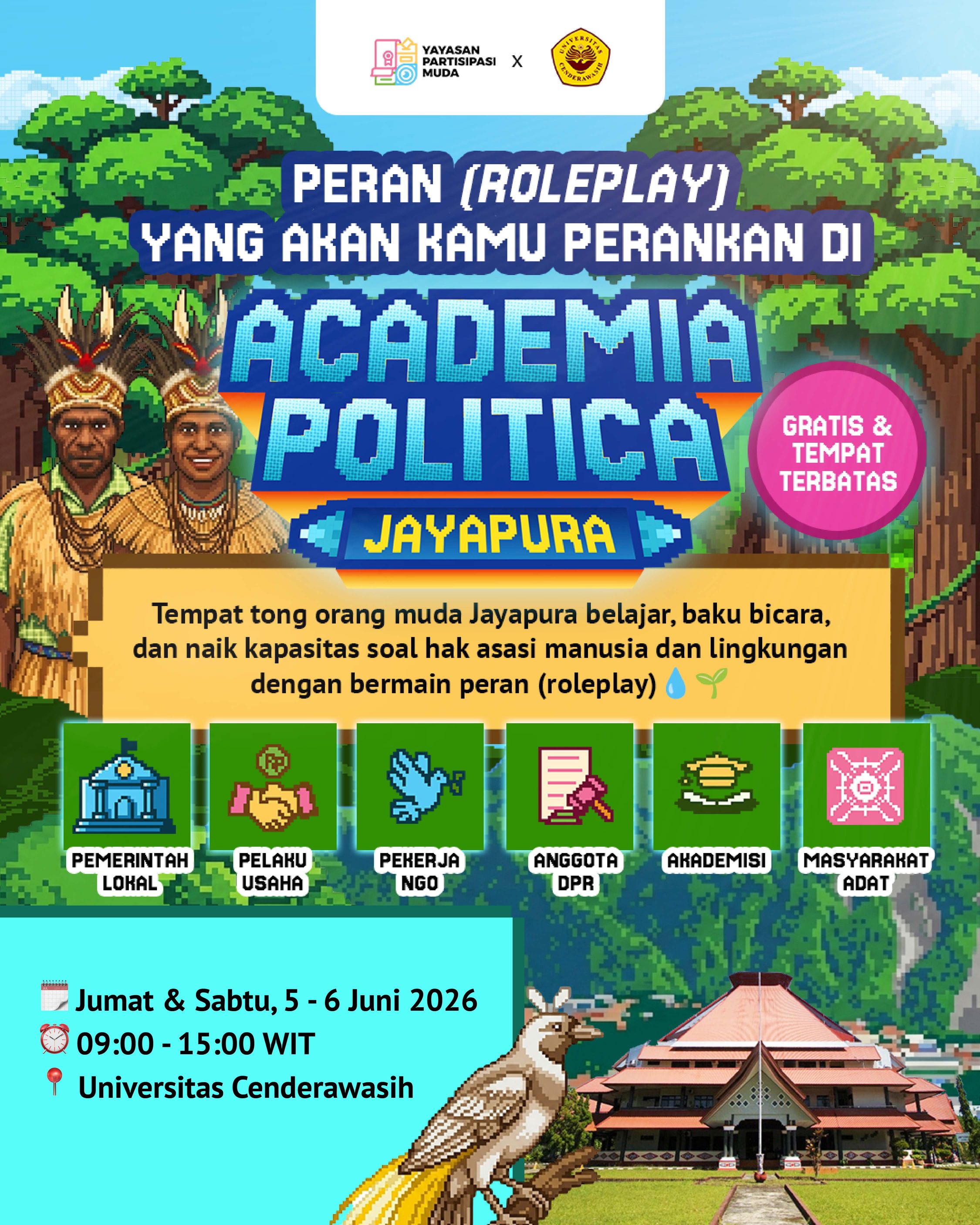 Galeri aktivitas Academia Politica Jayapura ke-2
