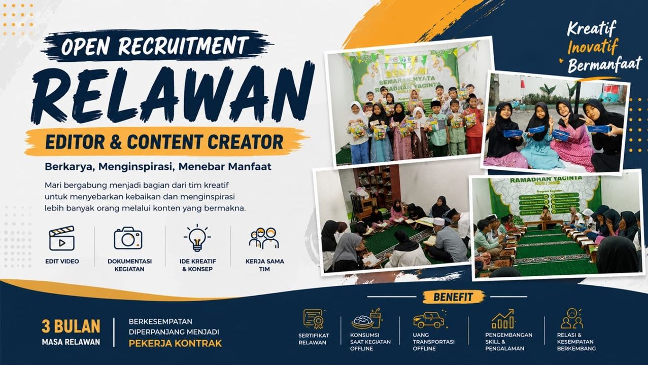 Relawan Editor & Content Creator
