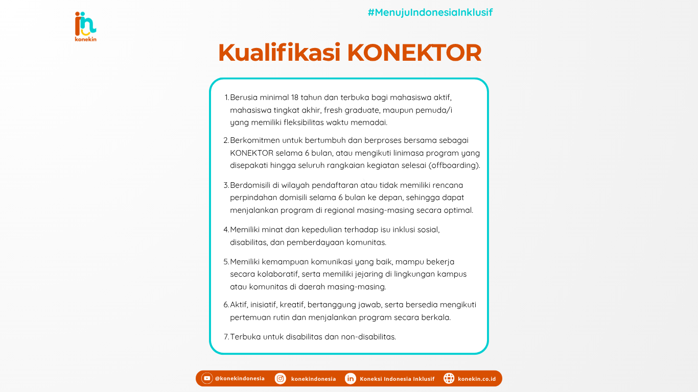 Galeri aktivitas Open Recruitment KONEKTOR #Batch 5 ke-2