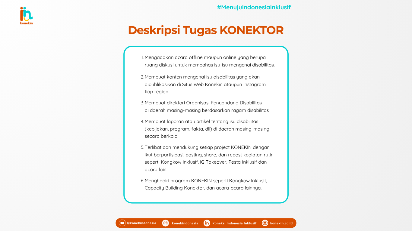 Galeri aktivitas Open Recruitment KONEKTOR #Batch 5 ke-3