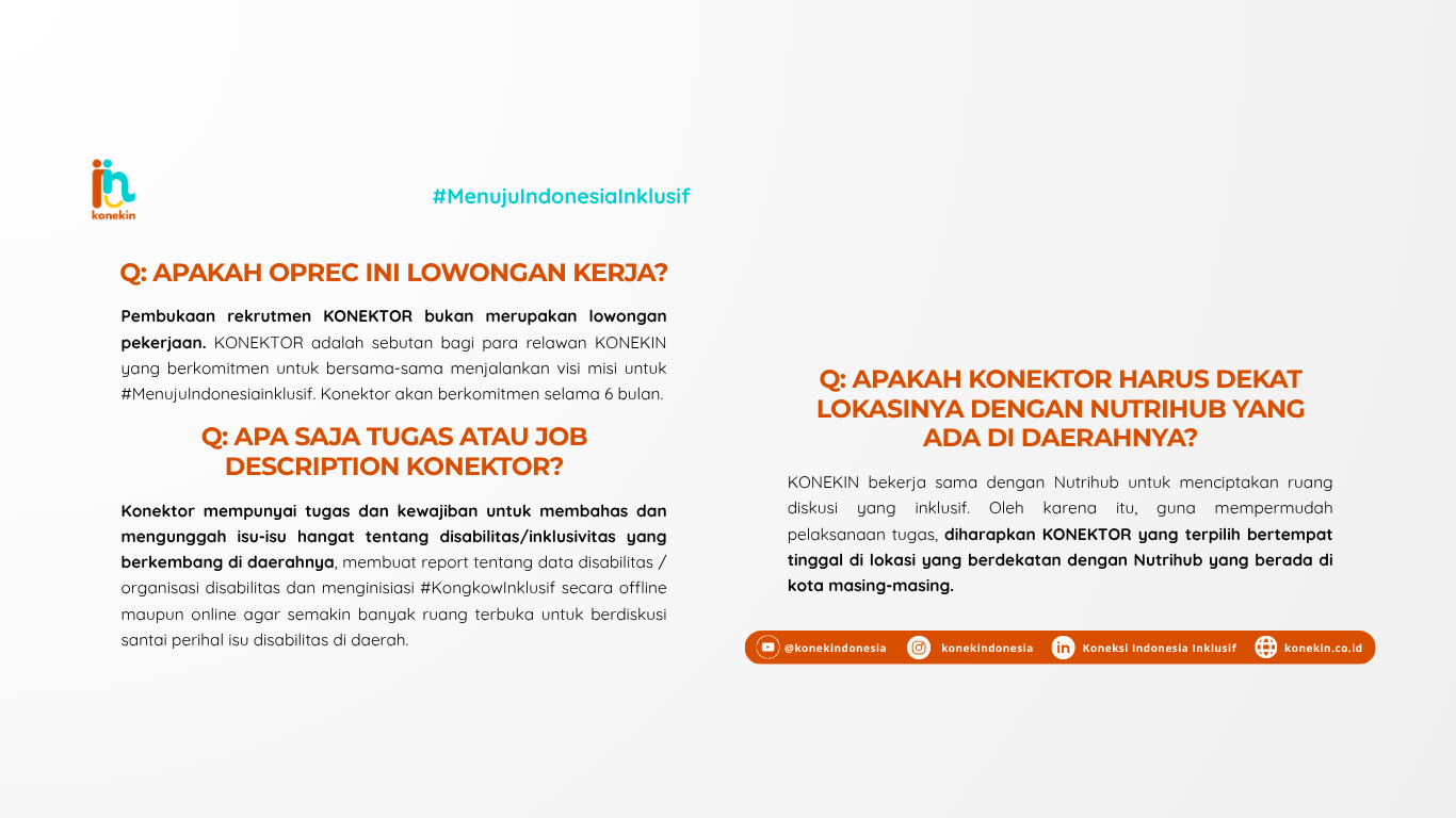 Galeri aktivitas Open Recruitment KONEKTOR #Batch 5 ke-6
