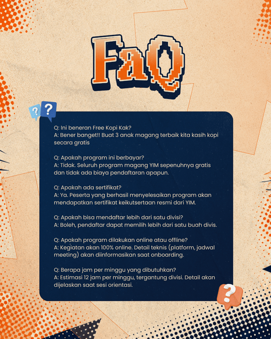 Galeri aktivitas YIM's Internship Batch 1 (1 Bulan) ke-6