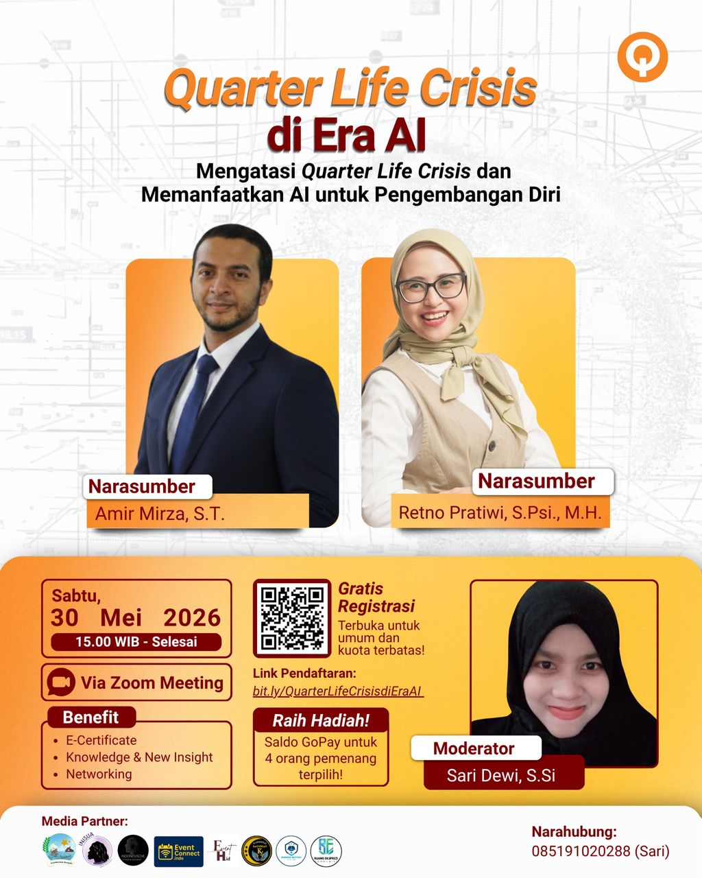 Galeri aktivitas Webinar Quarter life crisis di era AI  ke-2