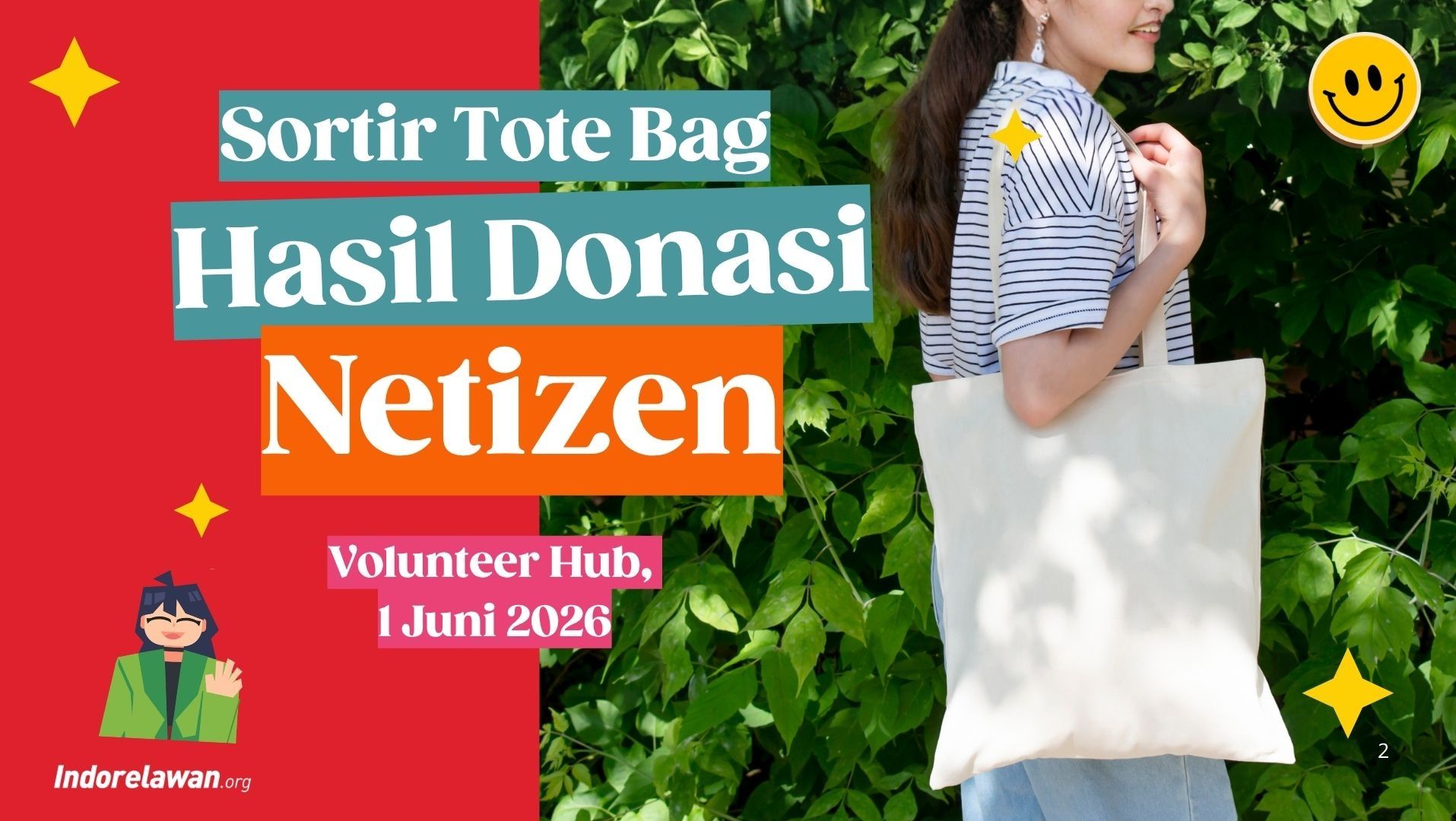 Relawan Sortir Tote Bag